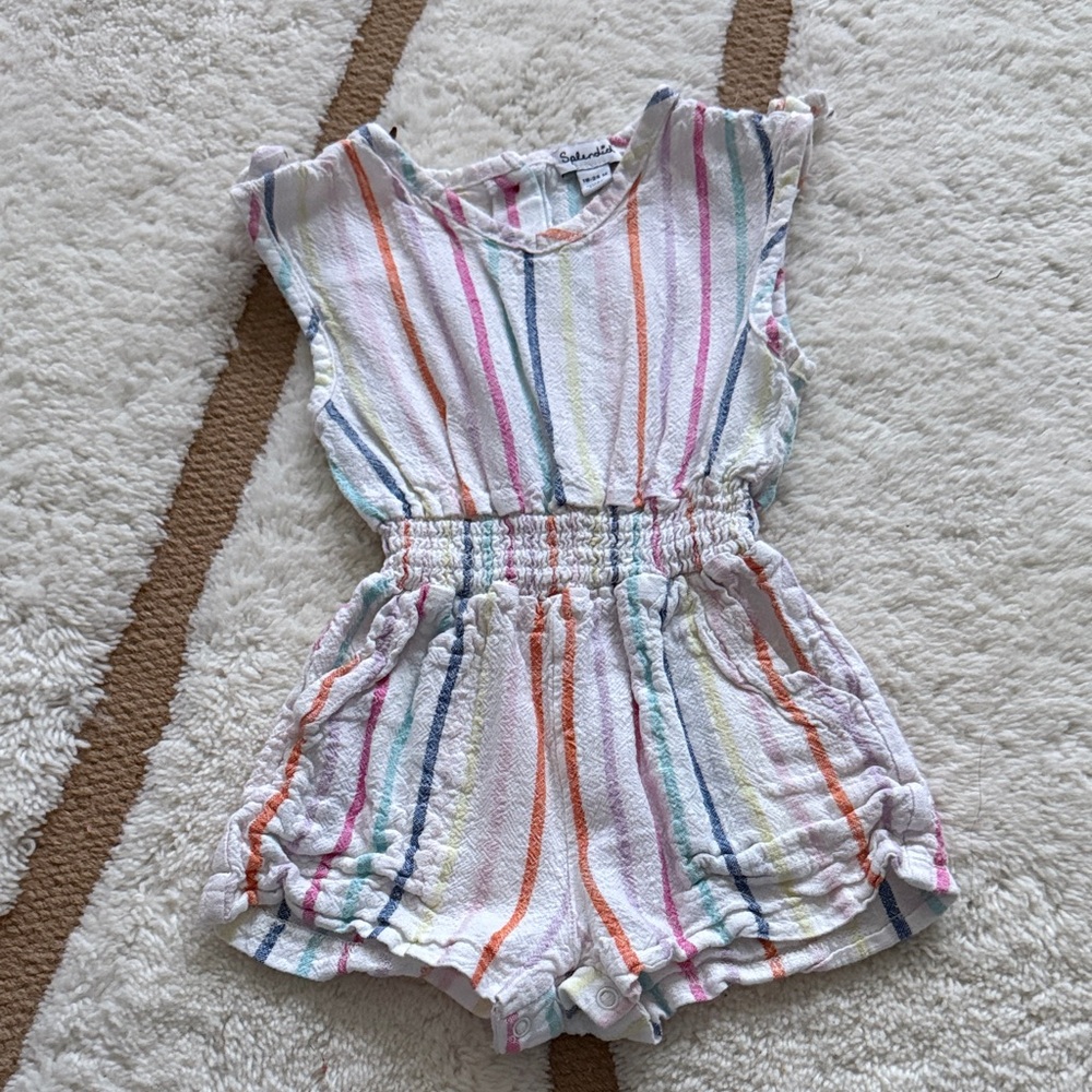 Splendid Multicolor Striped Kids Romper